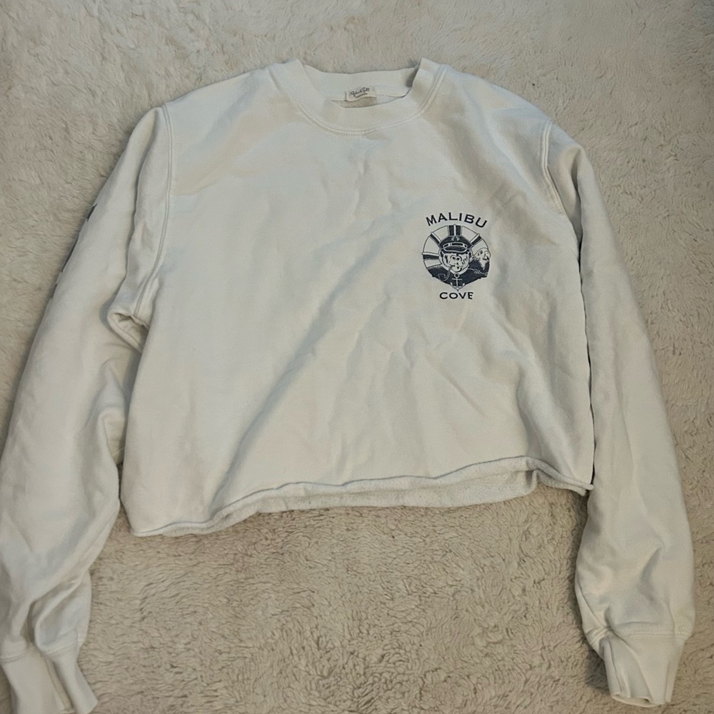 Brandy white longsleeve sweatshirt